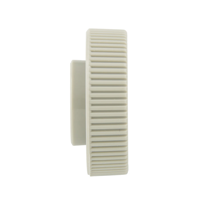Shear-Loc Knob, Fine Ribbed #8 x 1/2" O.D. Dupont Delrin 500 Gray by Spaenaur Inc.