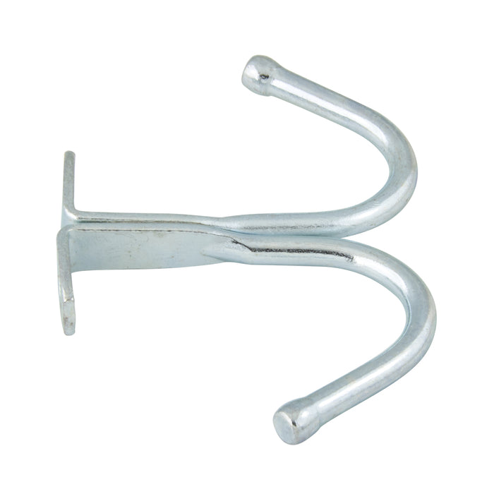 Double Hook 3/16" Hook Wir DIA x 7/8" C to C Steel Zinc Plated by Spaenaur Inc.