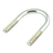 Péron en U avec plaque et écrous, lot de 10, pour tube de 3/4" (péron en U (Ub-1) avec plaque (030-019) et 2 écrous (B-91)) 1/4"-20, en acier zingué, fabriqué par Spaenaur Inc.