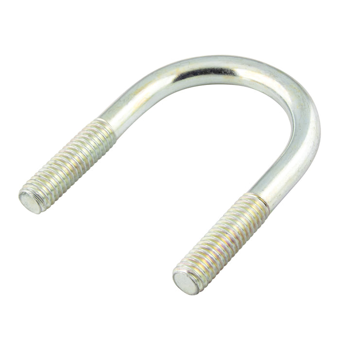 Pivot en U avec plaque et écrous hexagonaux, lot de 10, pour tube de 3/4", filetage 1/4"-20. Pivot en U en acier zingué (030-004) avec plaque (030-019) et 2 écrous (B-91) par pivot, fabriqué par Spaenaur Inc.