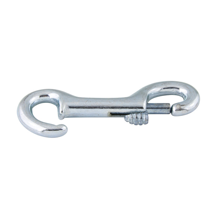 Mousqueton à œil rond pivotant 3/4 po, longueur totale 4 1/16 po, ouverture 3/8 po, fonte malléable moulée, zingué par Spaenaur Inc.
