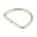 Dee Ring (Abutted Joint) 1-1/8" Crown x 1-5/8" Flat x .177" Wire DIA. Steel Nickel Plated by Spaenaur Inc.