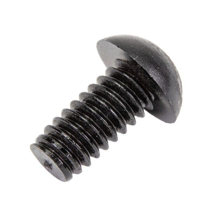 Machine Screw, Round Head, Slotted Drive, 1/4"-20 UNC x 1/2" Length, Nylon Black Black by Spaenaur Inc.