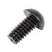 Machine Screw, Round Head, Slotted Drive, 1/4"-20 UNC x 1/2" Length, Nylon Black Black by Spaenaur Inc.
