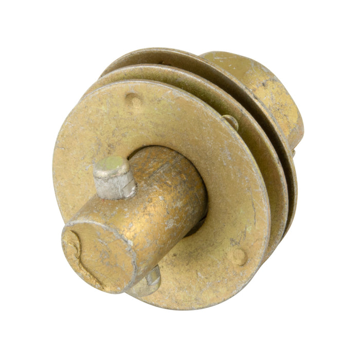 Assemblage de goujon à fixation quart de tour à tête fixe pour aileron, épaisseur totale de 0,125 à 0,154 po, acier zingué avec revêtement Irridite doré, par Spaenaur Inc.