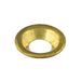 Rondelle de finition affleurante en laiton (à vis), taille de vis n° 6, diamètre extérieur 11/32", en laiton brut, fabriquée par Spaenaur Inc.