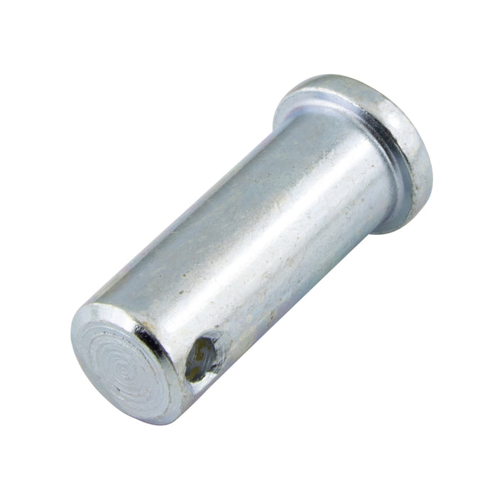 Clevis Pin Cross Drilled & Cntrsunk 1/4" x 1" to Hole Centre x 1-3/32" Under Head 3/32" Hole DIA C1018 Steel Case Hardened Trivalent Zinc Plated