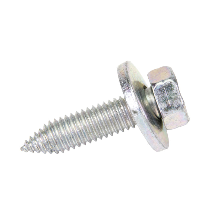 Sems Machine Screw Hex Head With, 17.0mm OD Washer Head, Ca Point, M6.3 X 1.00 Pitch X 25mm Length, Low Carbon Steel, Zinc Plated by Spaenaur Inc.