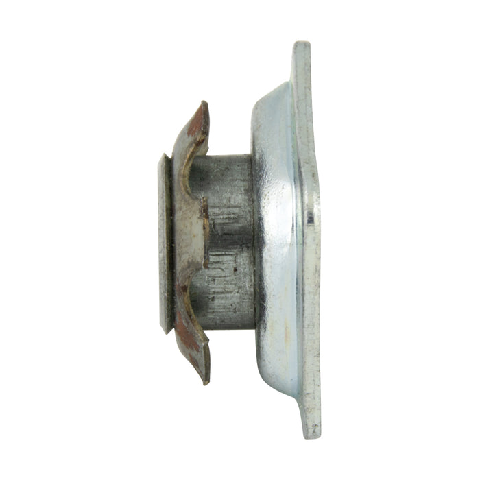 Square Metal Threaded Adaptors 1" Square with 5/16"-18 UNC Thread Steel, Zinc Plated Base Finish by Spaenaur Inc.