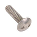 Security Screw, Flat Head Torx TR20 Drive, M4 x 8 mm Length, Stainless Steel by Spaenaur Inc.