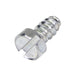 Tapping Screw, Indented Hex Head Slotted Drive, Type B, #8 x 1/2" Length, Steel Zinc Plated by Spaenaur Inc.