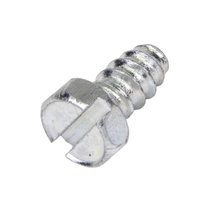 Tapping Screw, Indented Hex Head Slotted Drive, Type B, #8 x 5/16" Length, Low Carbon Steel Trivalent Zinc Plated by Spaenaur Inc.