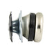 Furniture Glide Swivel Type Steel Base Rubber Cushion Silencer 7/8" Base, 1"OD Rd x .870"-.902" ID Tube Steel/Rubber Nickel or Zinc Plated Our Option by Spaenaur Inc.
