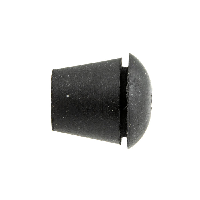 Rubber GRommet Plug Type 5/8" OD x 3/16" ID x 1/16" GRoove THK x 1/2" GRoove DIA, Buna S Black, 65 Duro by Spaenaur Inc.