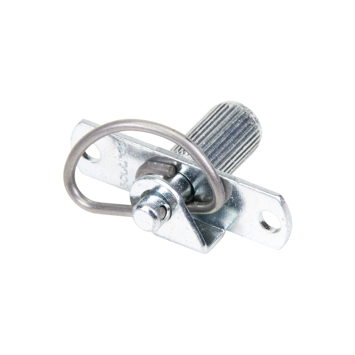 Mini loquet à ressort, tête moletée, type rivet, 0,05-0,17 po, acier zingué