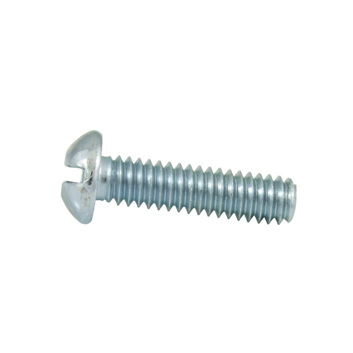 Machine Screw Slot/Sq SKT Round HD #6-32 UNC x 1" LONG Low Carbon Steel Zinc Plated