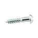 Wood Screw, Round Head, Slotted, #6 x 1-1/4" Length, Steel Zinc Plated, ASME/ANSI B18.6.1 by Spaenaur Inc.