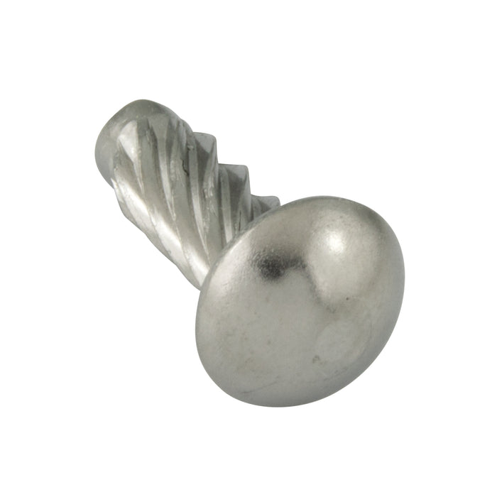 Type U Drive Screw, Round Head, #4 Gauge(0.114") x 3/16" Length, Stainless Steel , ASME/ANSI B18.6.4