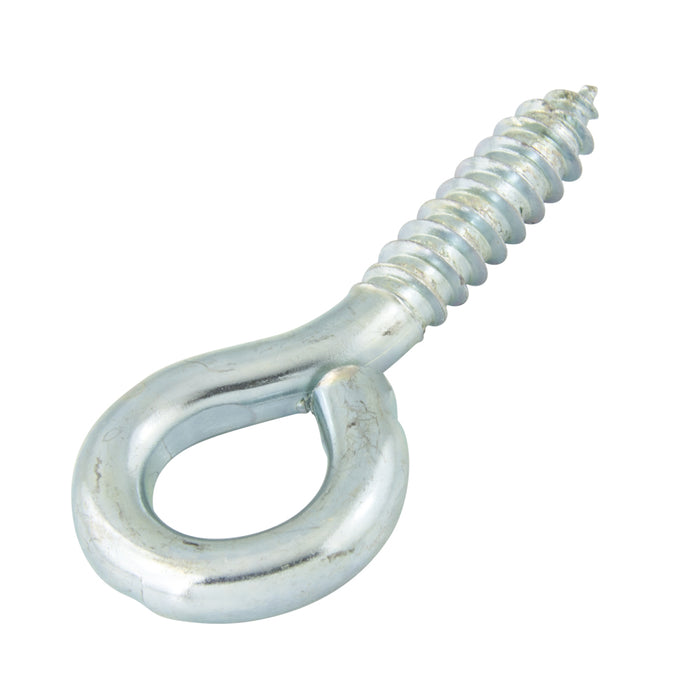 Screw Eye, Medium Eye, 0.105" Wire Diameter x 15/16" Length, 9/32" Eye Inside Diameter, Steel Zinc Plated by Spaenaur Inc.