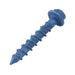 Tapcon Anchor Concrete Screw, Slotted Drive, Hex Washer Head, Hi-Lo Thread, 1/4" Dia x 2-1/4" Length, C1022 Steel Blue CLIMASEAL® by Tapcon®