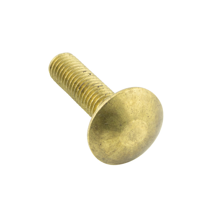 Carriage Bolt DIN 603 (No Nut) M6 x 1.00 x 70mm LG Brass Plain DIN 603/BR M6X70