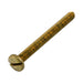 Machine Screw, Binding Head, Slotted Drive, #6-32 UNC x 7/16" Length, Brass Plain by Spaenaur Inc.
