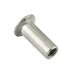 Sleeve Nut Oval Countersunk Slot HD #6-32 UNC x 1/2" (+/- .015") L, x 3/16" Bar DIA (+/- .004") x 1/4" (+/- .005") Head DIA Brass Nickel Plated by Spaenaur Inc.