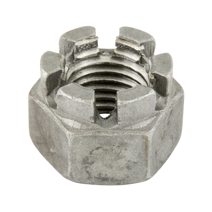 Écrou hexagonal crénelé DIN 935, M16 x 2,00 pas, 24 mm A/F, 19 mm TH CL 8 Acier lisse DIN 935/8 M16