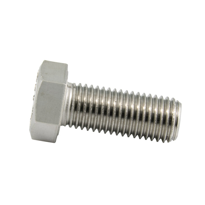 Hex Head Cap Screw DIN 933 M3 x 0.50 x 12mm LG, Full Thread A2 Stainless Steel DIN 933/A2 M3X12