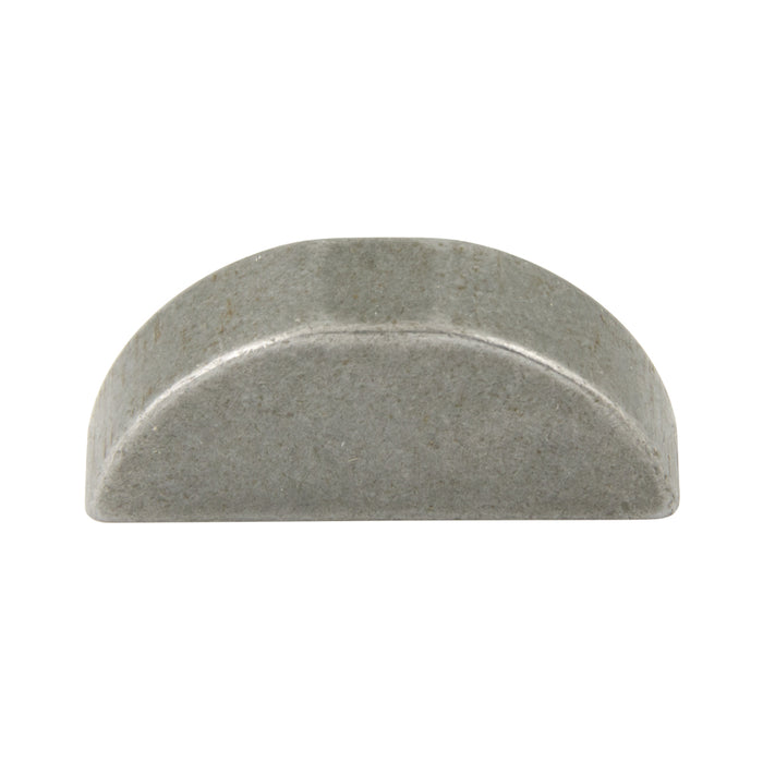 Woodruff Key 5mm W. x 6.5mm H. x 15.72mm L. x 16mm D2 Carbon Steel Plain DIN 6888 5X6.5