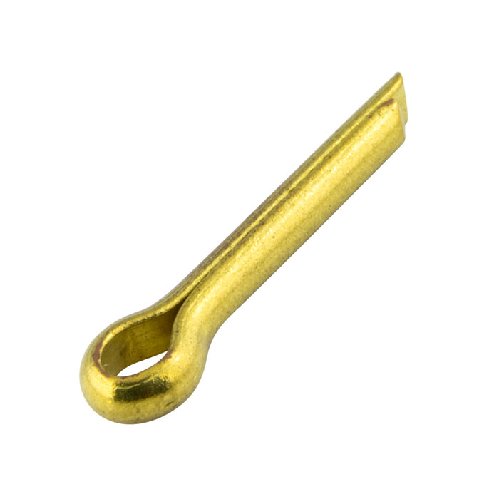 Goupille fendue ronde à dent prolongée 3/32 po x 2 po en laiton brut de Spaenaur Inc.