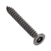 Tapping Screw, Flat Head Security Hex Socket Drive, #8 x 1-1/4" Length, Steel Black Phospate by Spaenaur Inc.