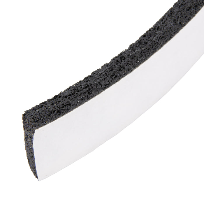 Sticker-Tite Self Sealing Sponge Weatherstrip, Adhesive One Side 7/16" x 3/4" Wide (2 x 25Ft Rolls) Buna S (Sbr) Open Cell Medium Density, Skived Finish by Spaenaur Inc.