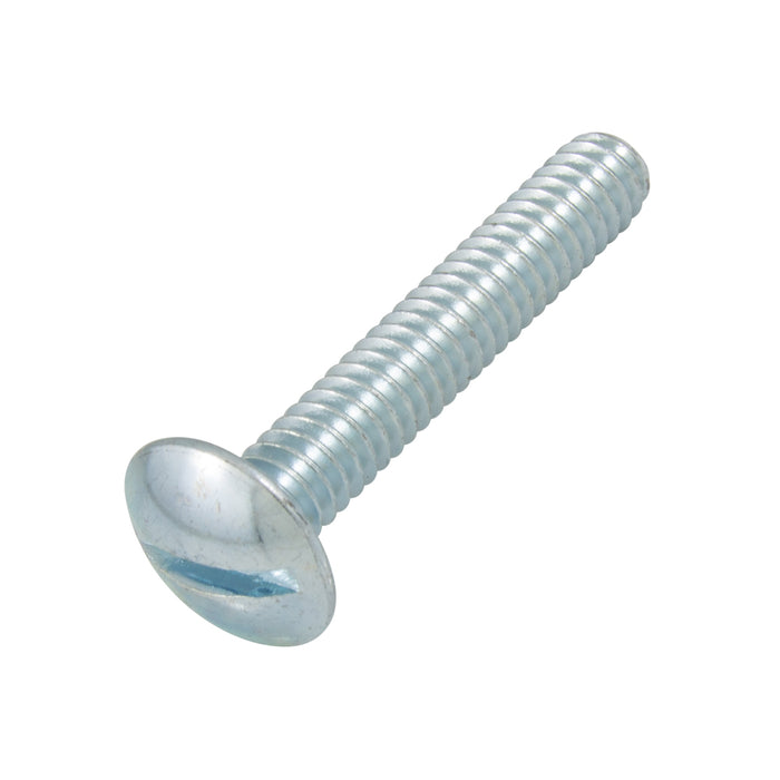 Machine Screw Truss Slot Head #10 - 24 UNC x 5/8" LONG Low Carbon Steel Zinc Plated ANSI B18.6.3-1972