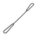 Lanyards Double Eyelet Retainer, Approx. Breaking Strength 35 Lbs 6" O/A LGTH x .260 Eyelet ID x .093" THK St801 Zytel Nylon Black by Spaenaur Inc.