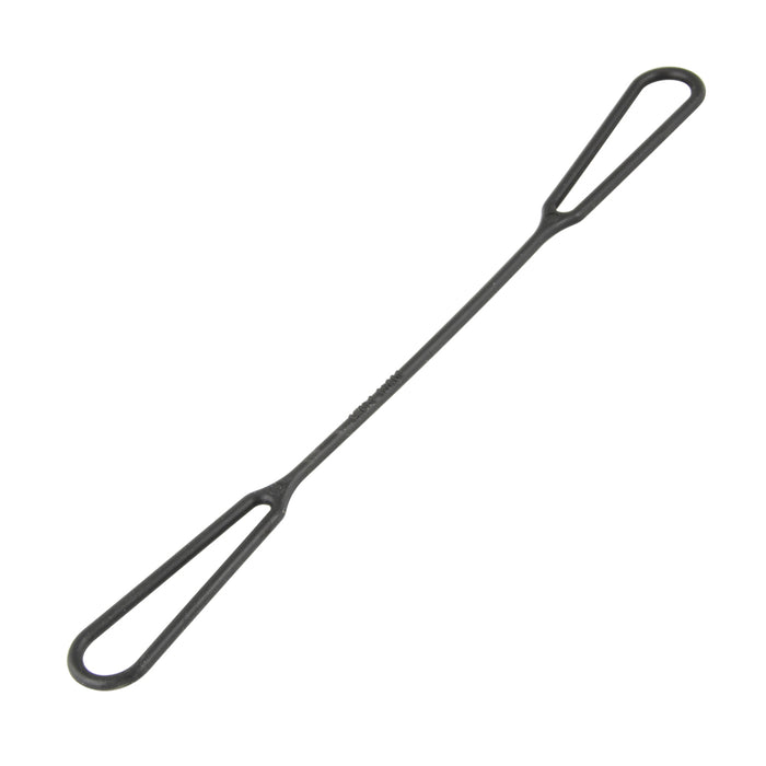 Lanyard, One-Piece Mold Retainer, Approx. Breaking Strength 35 Lbs 6" Approx. LGTH x .260" Eyelet ID x .093" THK St801 Zytel Nylon Black by Spaenaur Inc.