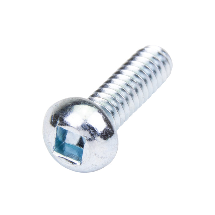 Machine Screw, Round Head, Square Socket Drive, #10-24 UNC x 1-3/4" Length, Steel Zinc Plated Trivalent by Spaenaur Inc.