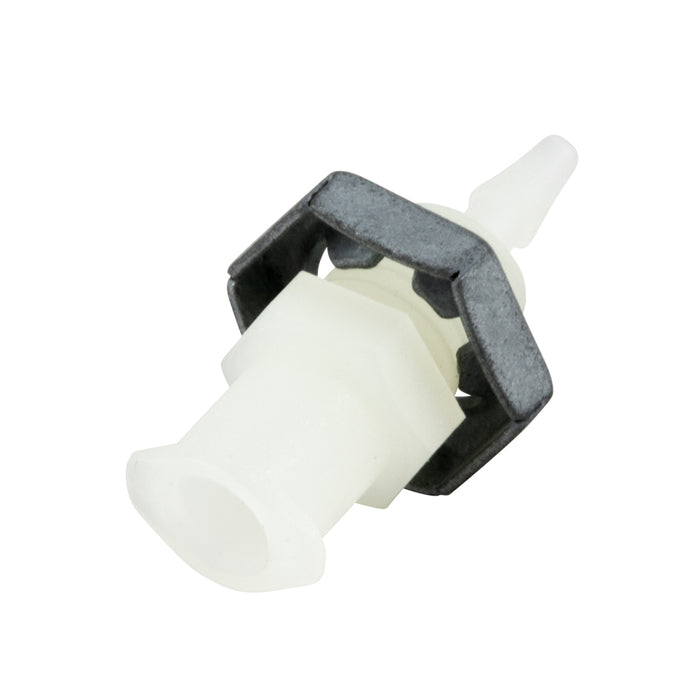 Raccord rapide femelle Luer pour tube de 1/16 po de diamètre intérieur (filetage 1/4 po-28) en nylon, fabriqué par Spaenaur Inc.