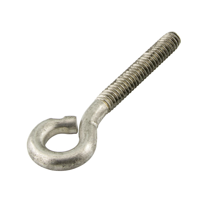 Bent Eyebolt (No Nut) 1/4"-20 x 2 1/2" Shank (9/16" Eye ID) 304 Stainless Steel