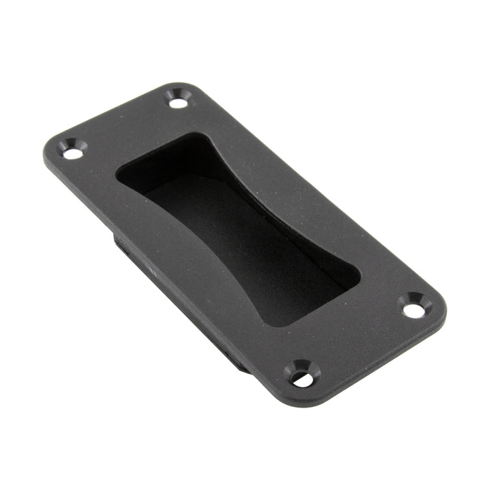 Recess GRab Handle for Inside Release 133mm LG x 60mm Wd Moulded, Black by Spaenaur Inc.