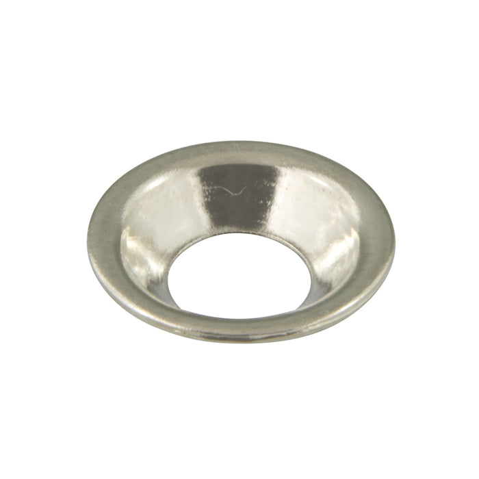 Flush Type CTSK Finishing Washer #10 ID x 15/32" OD Steel Nickel Plated