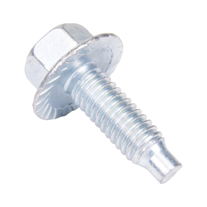 Machine Screw, Indented Hex Washer Head, Unslotted Drive, 5/16"-18 UNC x 1" Length, Steel Zinc Plated Trivalent by Spaenaur Inc.