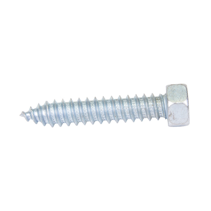 Tapping Screw, Indented Hex Washer Head Slotted Drive, Type A, #10 x 1/2" Length, Low Carbon Steel Zinc Plated Chromate by Spaenaur Inc.