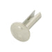 Rivet à tête ovale fendue 9/64 po de diamètre x 1/4 po de longueur, tête de 5/16 po de diamètre, en acier nickelé, fabriqué par Spaenaur Inc.