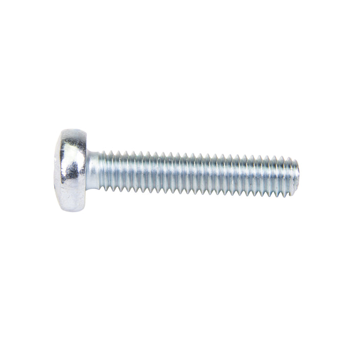 Machine Screw, Raised Cheese Head, Phillips Drive, M4 x 0.70 mm UNC x 20 mm Length, Steel Zinc Plated Blue by Spaenaur Inc.