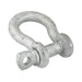 Screw Pin Anchor Shackle 1 1/2" DIA, C-1035 Steel Hot DIP Galvanized by Spaenaur Inc.