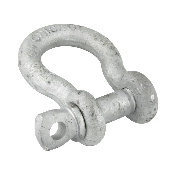 Screw Pin Anchor Shackle 1 1/4" DIA, C-1035 Steel Hot DIP Galvanized by Spaenaur Inc.
