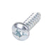 Tapping Screw, Pan Head Socket/Slot Drive, Type AB, #6 x 1/2" Length, Steel Zinc Plated by Spaenaur Inc.
