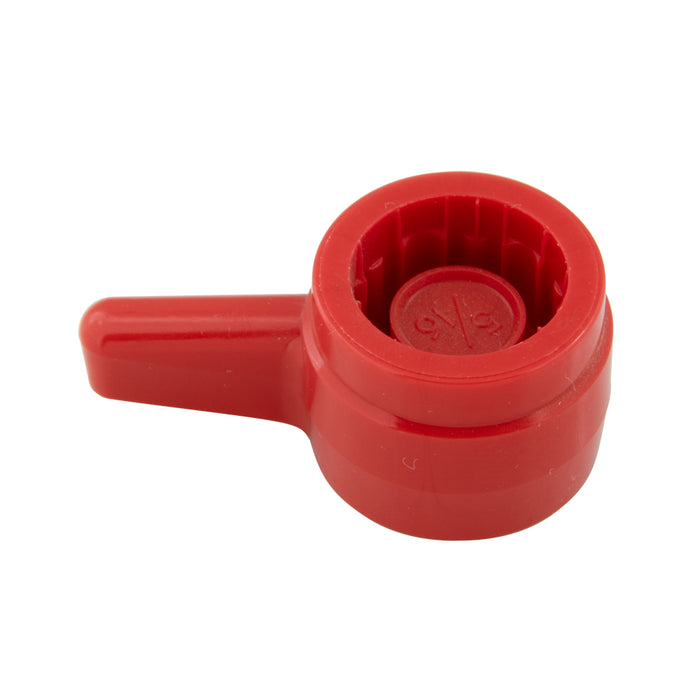 Shear-Loc Knob "L" Style 1/4" Delrin, Red by Spaenaur Inc.
