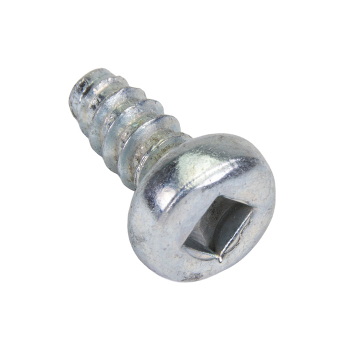 Tapping Screw, Pan Head Square Socket Drive, Type B, #6 x 3/8" Length, Low Carbon Steel Trivalent Zinc Plated by Spaenaur Inc.